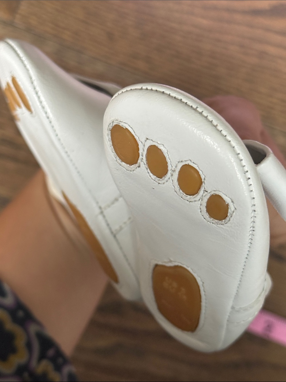 Elephantito Cream Bow Slip-On Baby Shoes size 3 baby walker NWOT - Picture 11 of 11